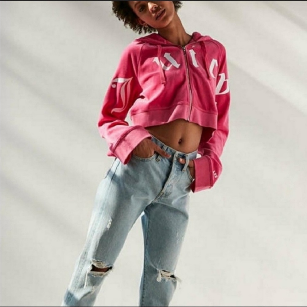Juicy Couture for UO cropped zip hoodie